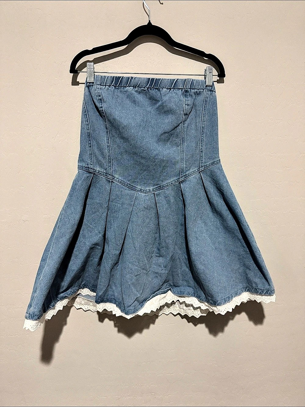 Altar'd State Denim Mini Dress in Blue NWT XL
